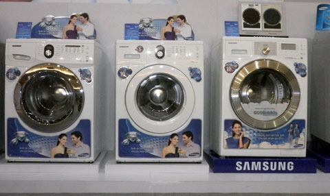 Một số mẫu mới của dòng máy giặt samsung
